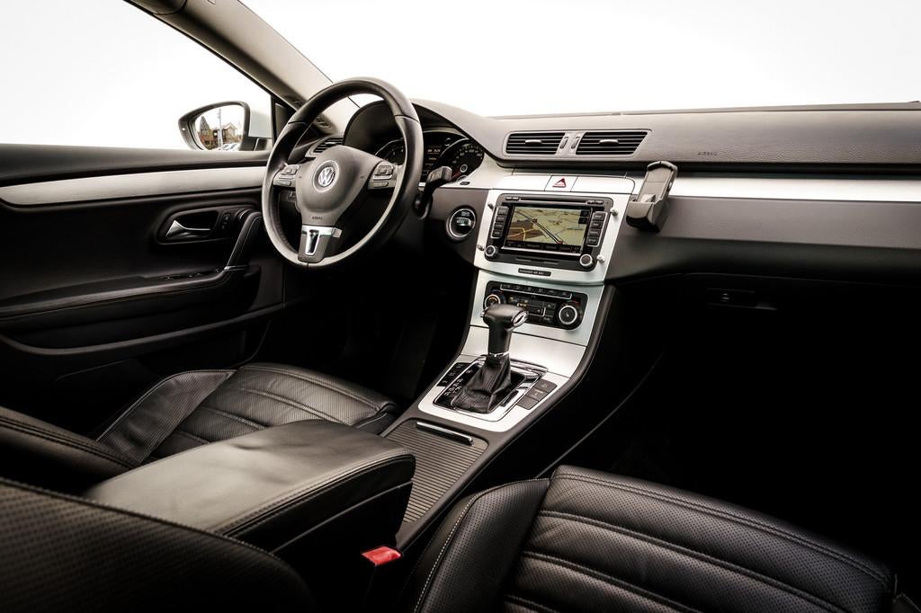 Volkswagen Passat CC 2.0 TSi 200 Pk DSG | Panoramadak | Lede, Auto's, Volkswagen, Zwart, 4 cilinders, 1984 cc, 4 stoelen