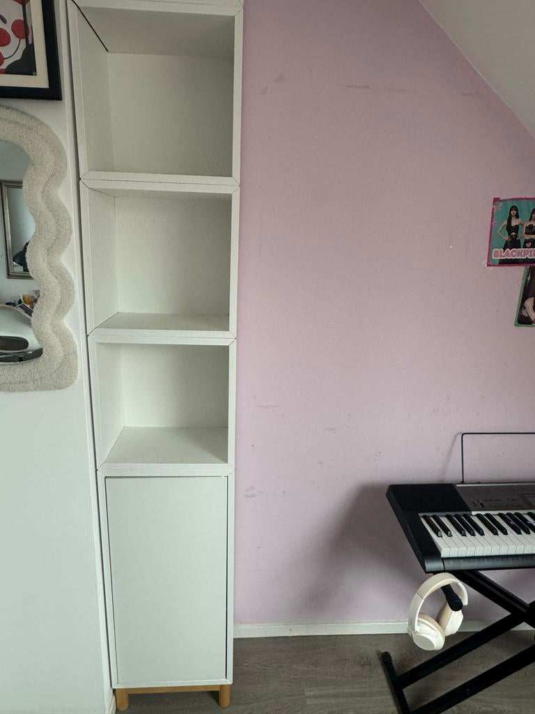 IKEA Eket kast wit, Huis en Inrichting, Kasten | Boekenkasten, Overige materialen, Minder dan 50 cm, Gebruikt, Ophalen of Verzenden