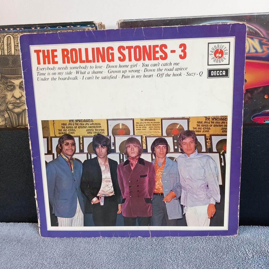 Lp the rolling stones  3  ned 1968 mono, Ophalen of Verzenden, Gebruikt, 12 inch