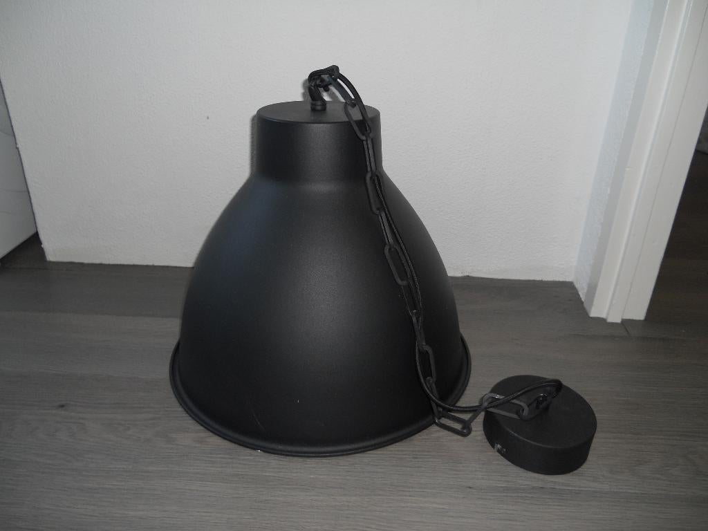 Hanglamp zwart industrieel, Ophalen of Verzenden, Zo goed als nieuw, Minder dan 50 cm