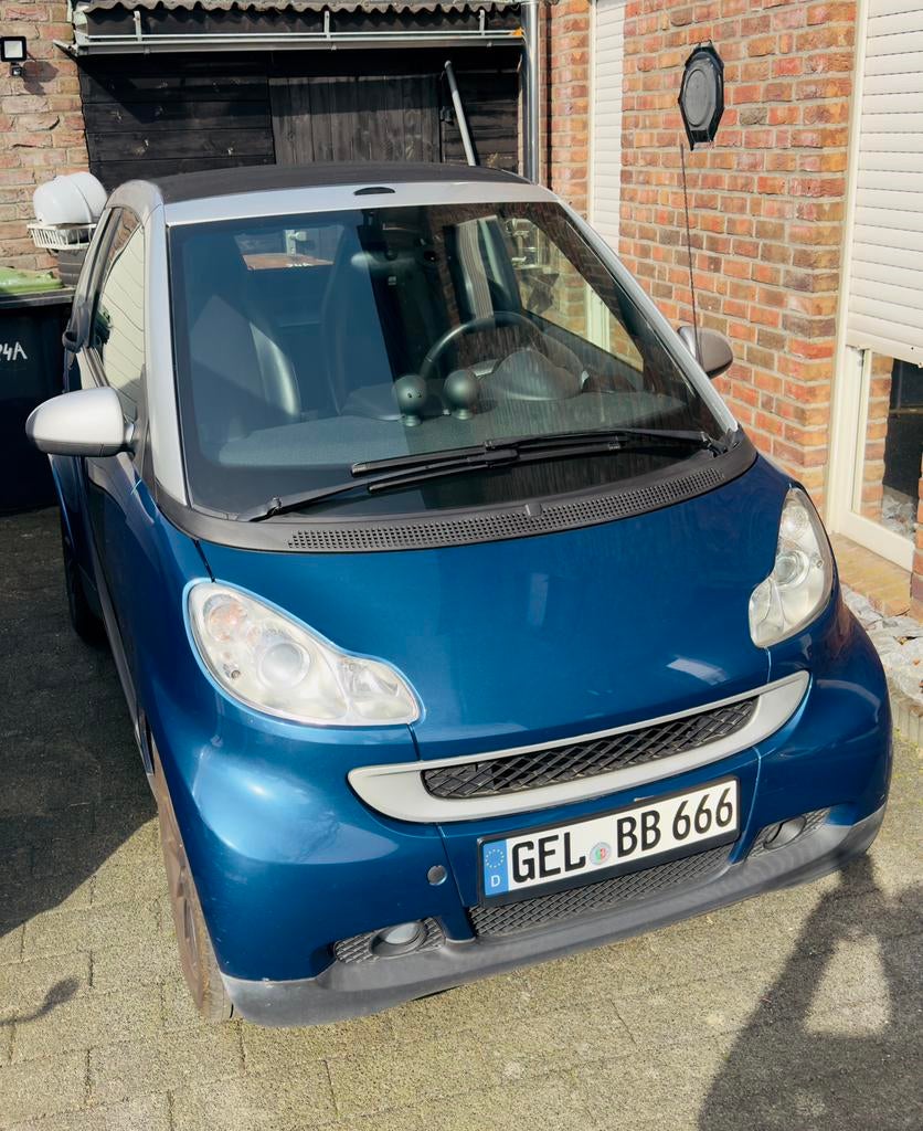 Te koop Smart fortwo cabrio 2008, Auto's, Automaat, Achterwielaandrijving, Zwart, Cabriolet