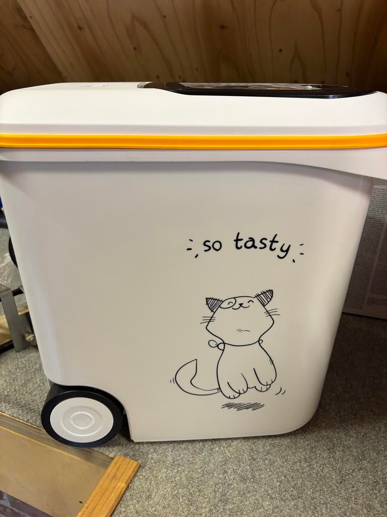 Curver Petlife 35L voercontainer kat, Dieren en Toebehoren, Katten-accessoires, Ophalen of Verzenden, Gebruikt