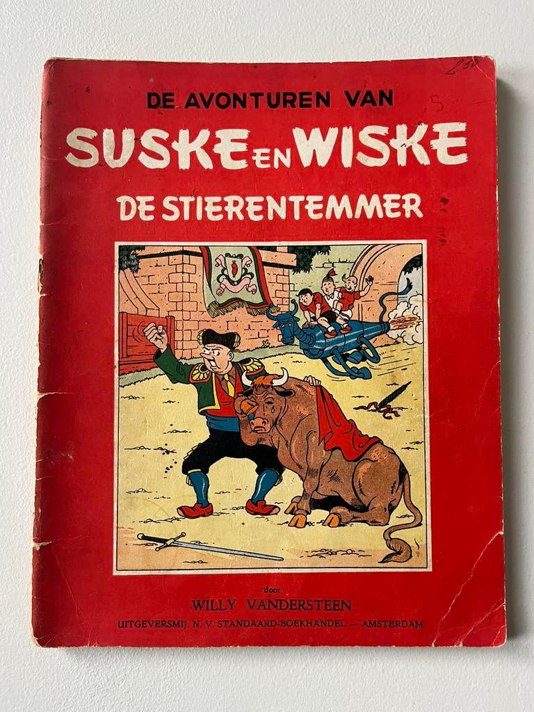 Suske en wiske 7 de stierentemmer eerste druk hollands, Eén stripboek, Ophalen of Verzenden