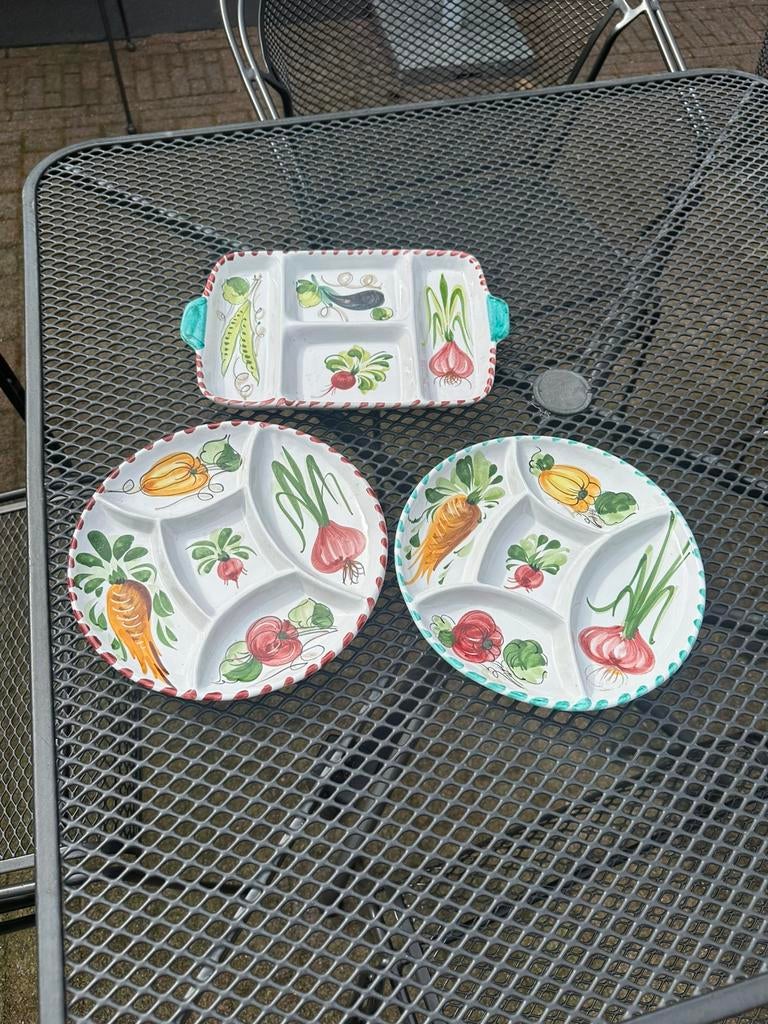 Hapjes schalen 3 x, Ophalen of Verzenden, Overige stijlen, Glas, Schaal of Schalen