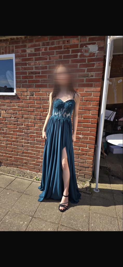 Prachtige galajurk, 1x gedragen, maat XXS (32), Kleding | Dames, Jurken, Nieuw, Ophalen of Verzenden, Onbekend, Maat 34 (XS) of kleiner