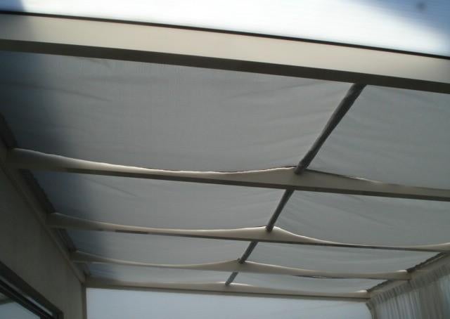 Verduistering gordijn voor serreplafon, Gebruikt, 200 cm of meer, Verduistering, Grijs