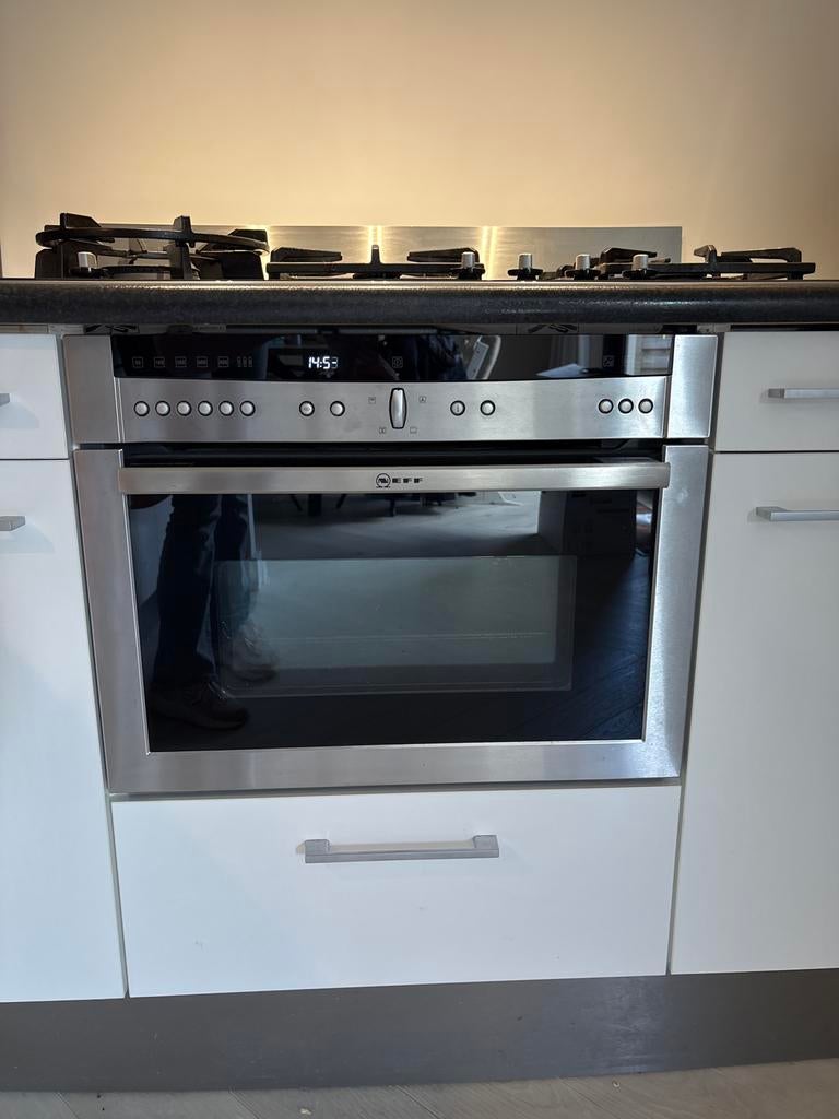 Neff C67M60N3 Inbouw Combimagnetron RVS, Gebruikt, Oven met grill, Inbouw, Magnetronfunctie