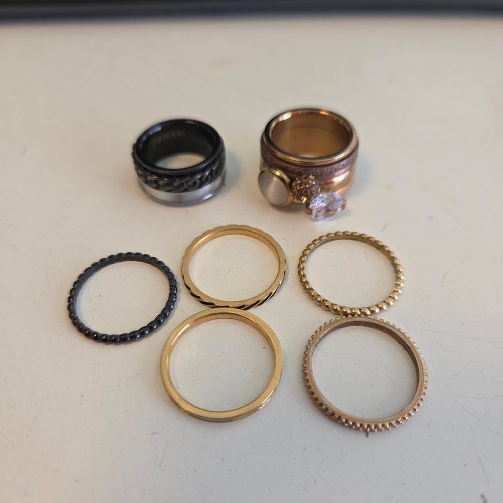 Ixxi ringen inclusief extra inlegringen, Sieraden, Tassen en Uiterlijk, Ringen, Dame, 17 tot 18, Zilver, Ophalen of Verzenden