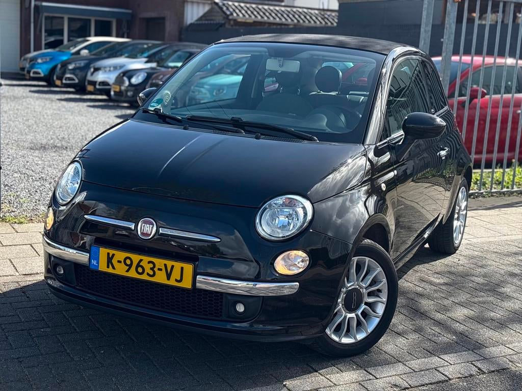 Fiat 500 C 1.2 Lounge | Airco | Half Leder | 16” LMV |, Voorwielaandrijving, Parkeersensor, Gebruikt, 4 cilinders