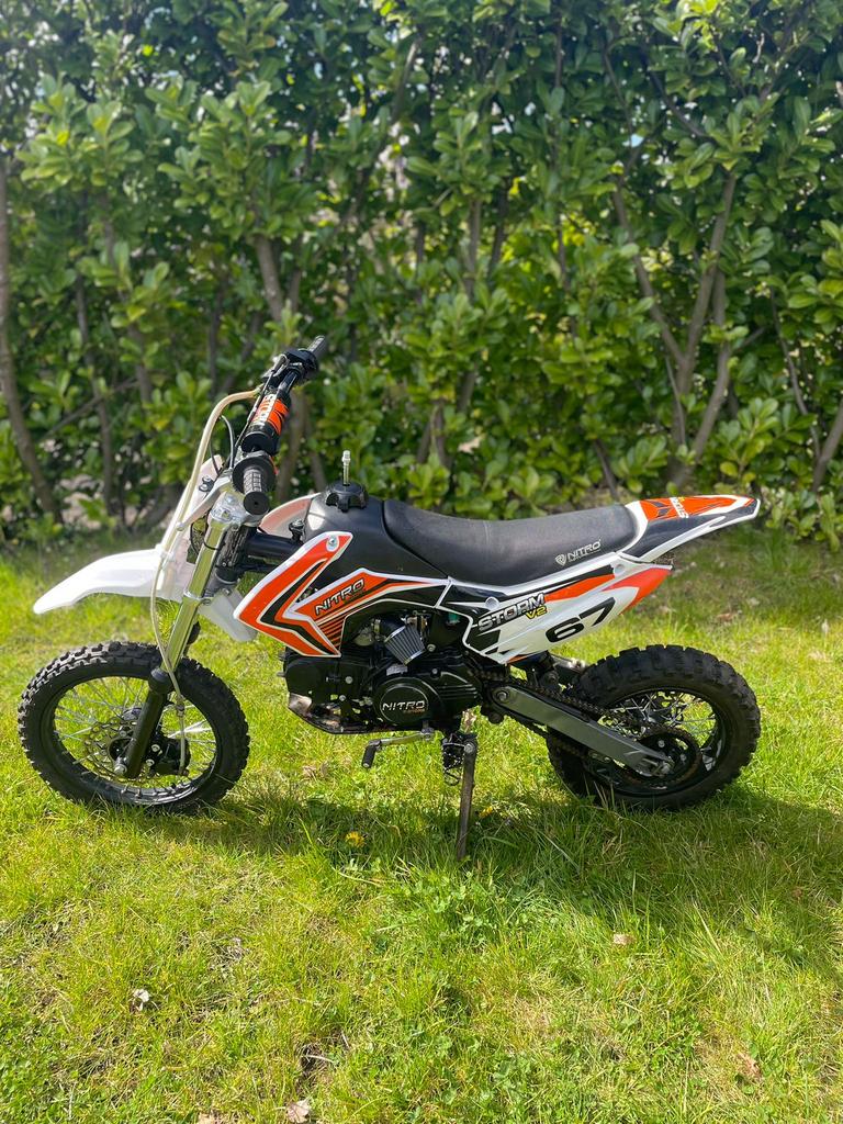 Nitro pitbike crossmotor 110cc, Ophalen, Zo goed als nieuw, 110 cc, Pitbike