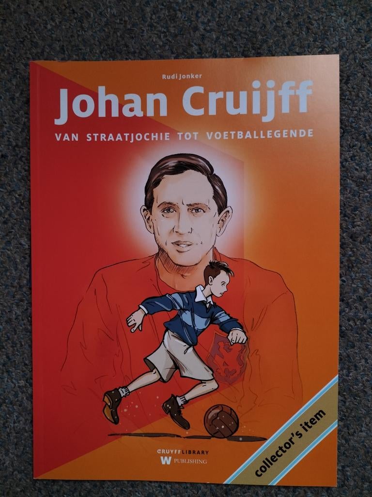 Johan Cruijff stripboek: Van Straatjochie tot Voetballegende, Ophalen of Verzenden, Nieuw, Rudi Jonker