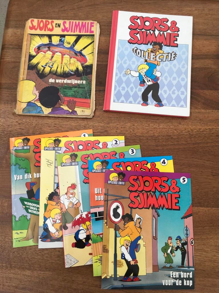 Sjors en Sjimmie stripboeken en tijdschrift, Meerdere stripboeken, Ophalen of Verzenden, Gelezen