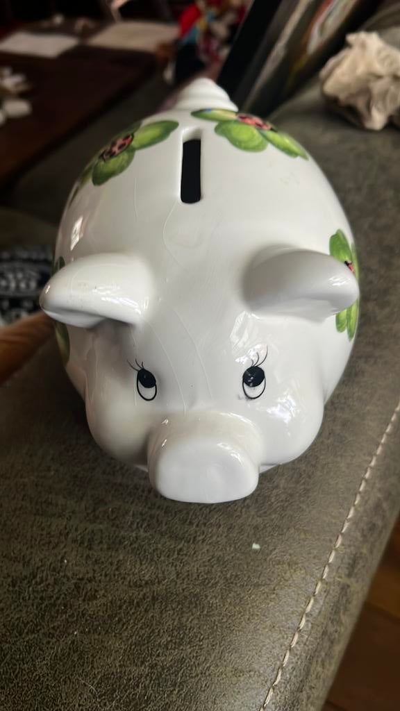 Varken spaar pot, Verzamelen, Spaarpotten, Ophalen of Verzenden, Zo goed als nieuw, Steen, Aardewerk of Keramiek, Dier