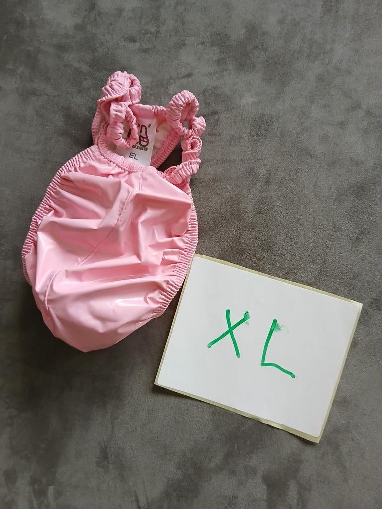 Roze lak string maat xl, Verzenden, Roze, Slip