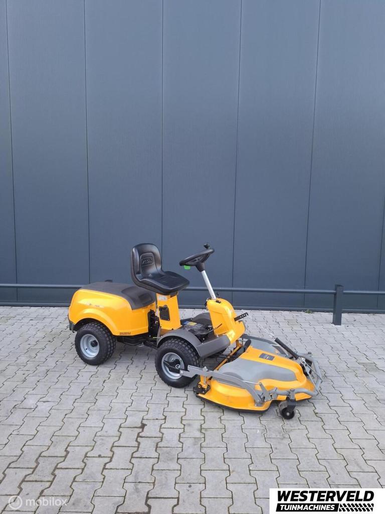 Gebruikte Stiga Park 340 X frontmaaier 4 wiel aandrijving, Tuin en Terras, Zitmaaiers, Gebruikt, Info@westerveldtuinmachines.nl