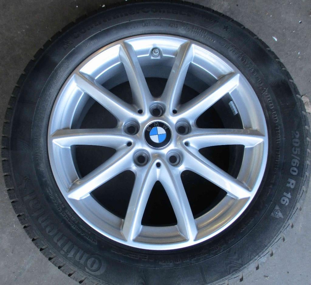 BMW F45 F46 WINTERSET 205/60R16, Ophalen, Gebruikt, 16 inch, Banden en Velgen
