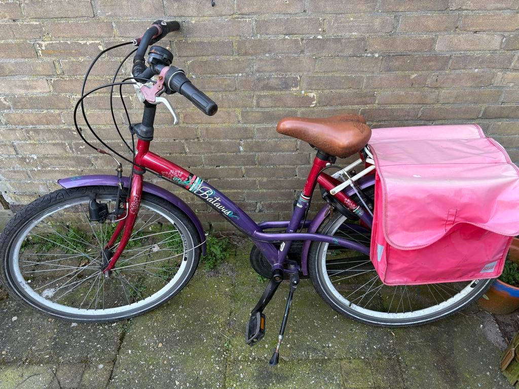 Meisjesfiets Batavus - Remmen en verlichting nakijken, Fietsen en Brommers, Fietsen | Meisjes, Ophalen of Verzenden, Gebruikt