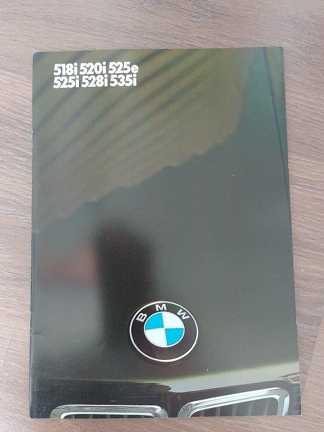 BMW 5 serie, 518, 520, 525, 528, 535, autofolder 1986, Ophalen of Verzenden, Nieuw, BMW