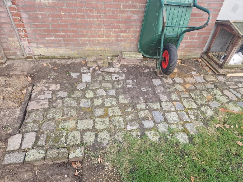 Kinderkoppen (ca 3m2), Tuin en Terras, Tegels en Klinkers, Ophalen of Verzenden, Gebruikt, Natuursteen, Overige typen