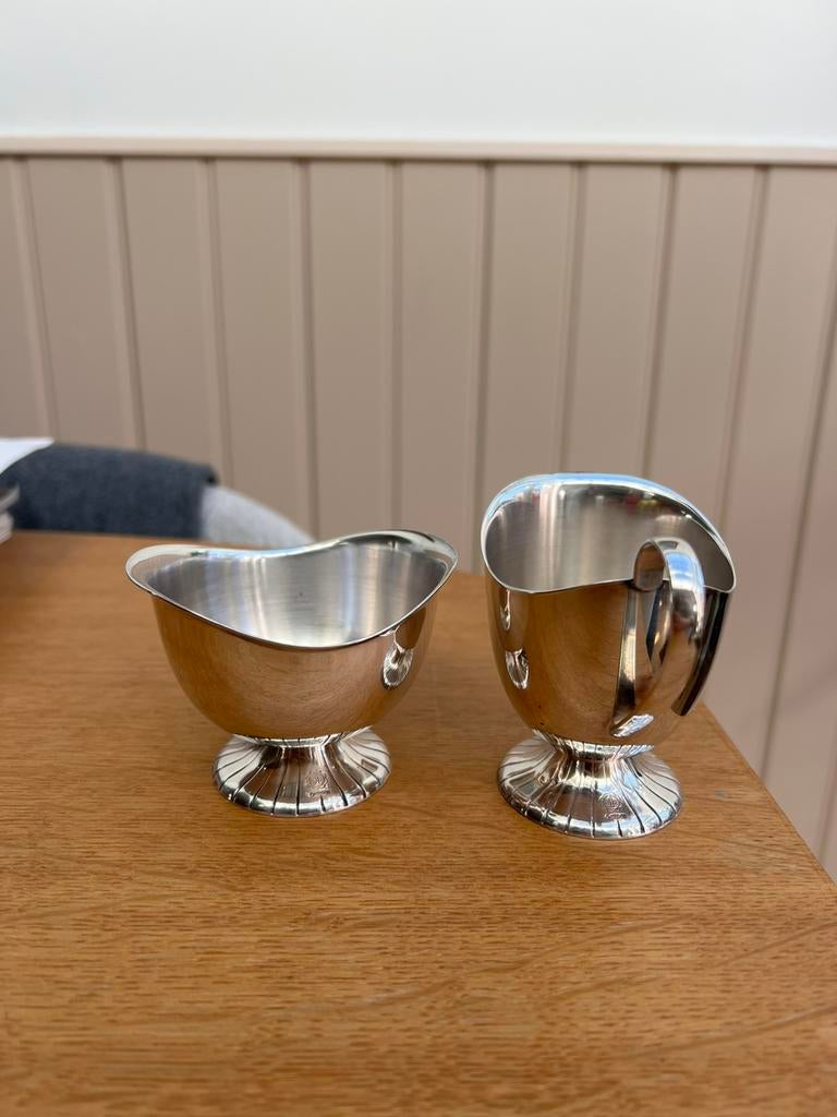 Douwe Egberts verzilverde schaaltjes, Ophalen of Verzenden, Zilver