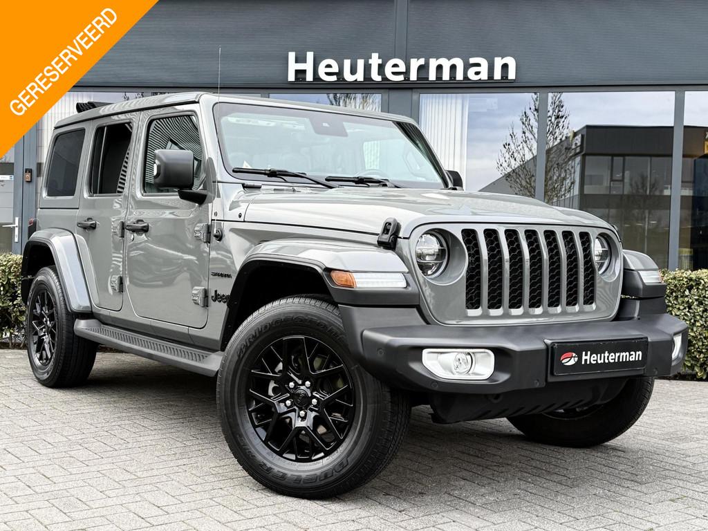Jeep Wrangler Unlimited 4xe 380 Sahara Open Sky/ Trekhaak/ N, Automaat, 4 cilinders, Cabriolet, Bedrijf