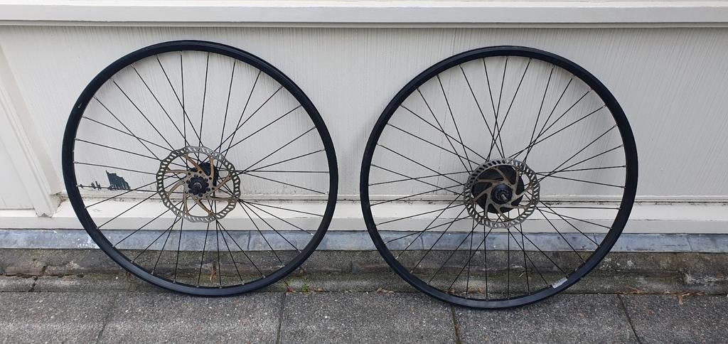 27,5" voorwiel en achterwiel naaf defect met tekto remschijf, Ophalen, Gebruikt, Wiel