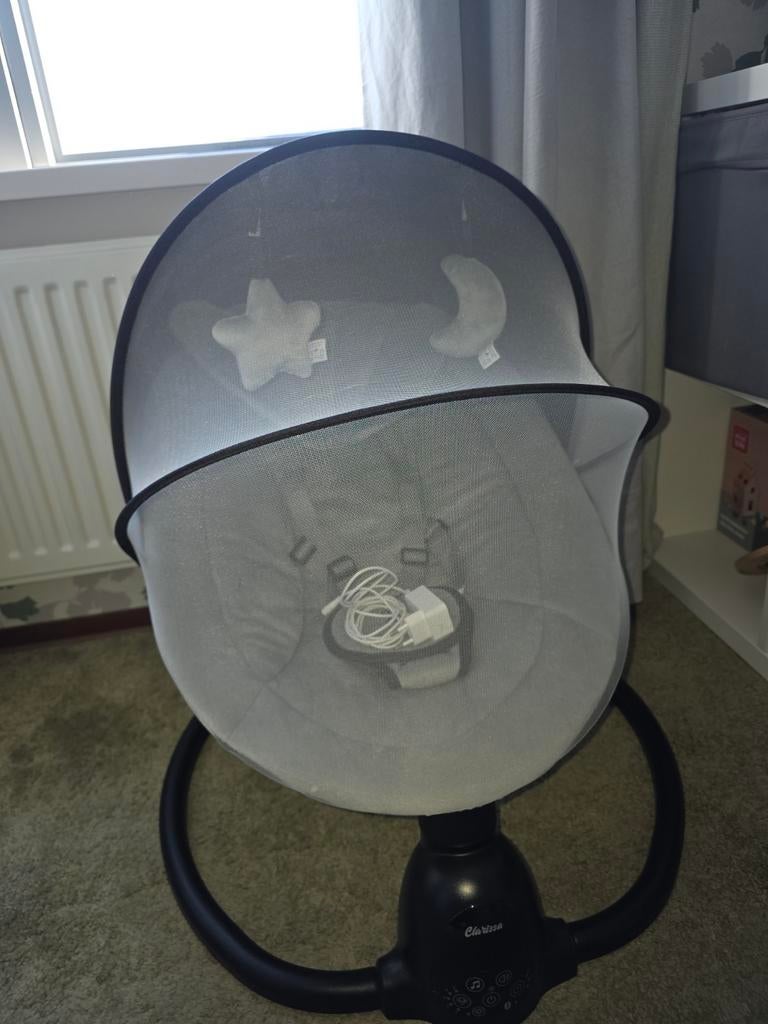 Baby Swing Stoel met Bluetooth, Liedjes & Verstelbaar, Schommelstoel, Verstelbaar, Zo goed als nieuw, Ophalen