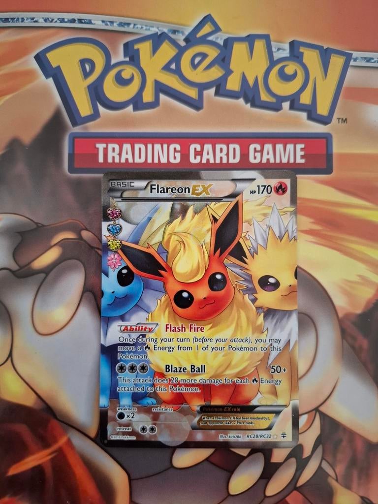 Flareon Ex RC28/RC32 XY Generations set pokemon kaart nm, Hobby en Vrije tijd, Verzamelkaartspellen | Pokémon, Zo goed als nieuw