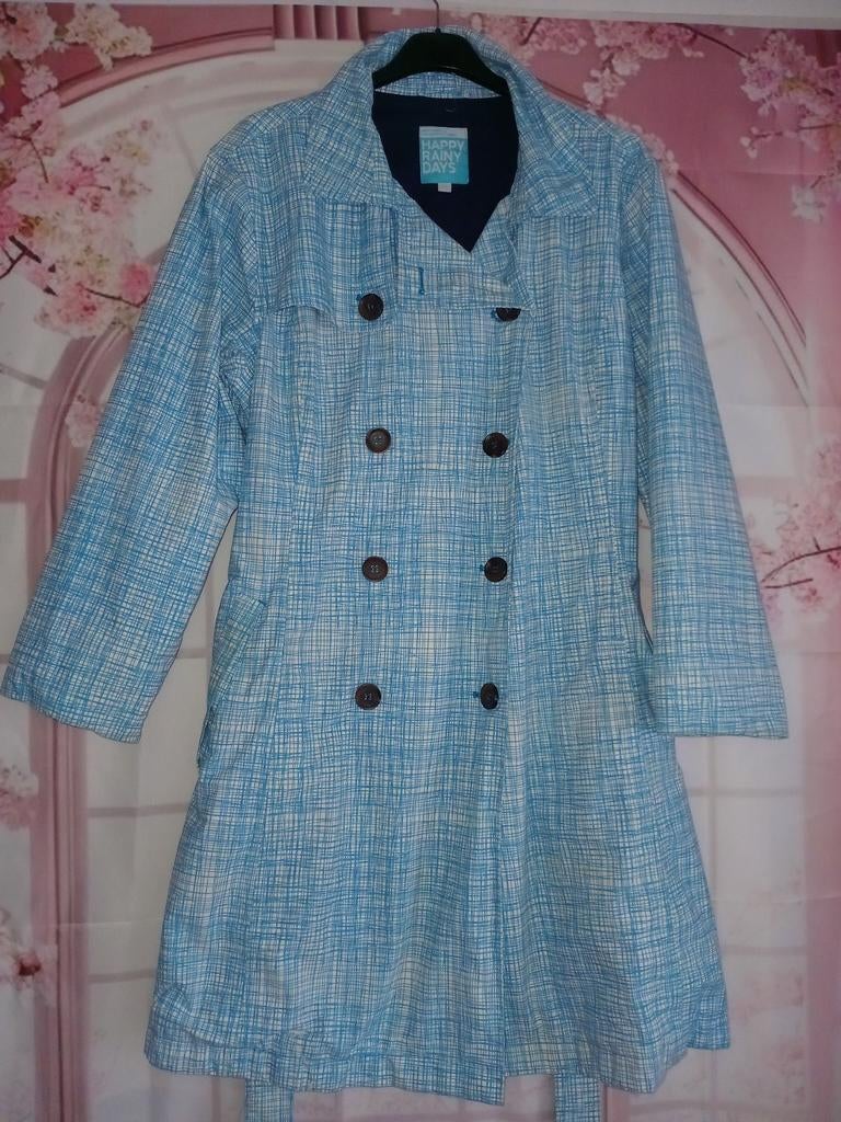 Regenjas 40, Ophalen of Verzenden, Zo goed als nieuw, Maat 38/40 (M), Blauw