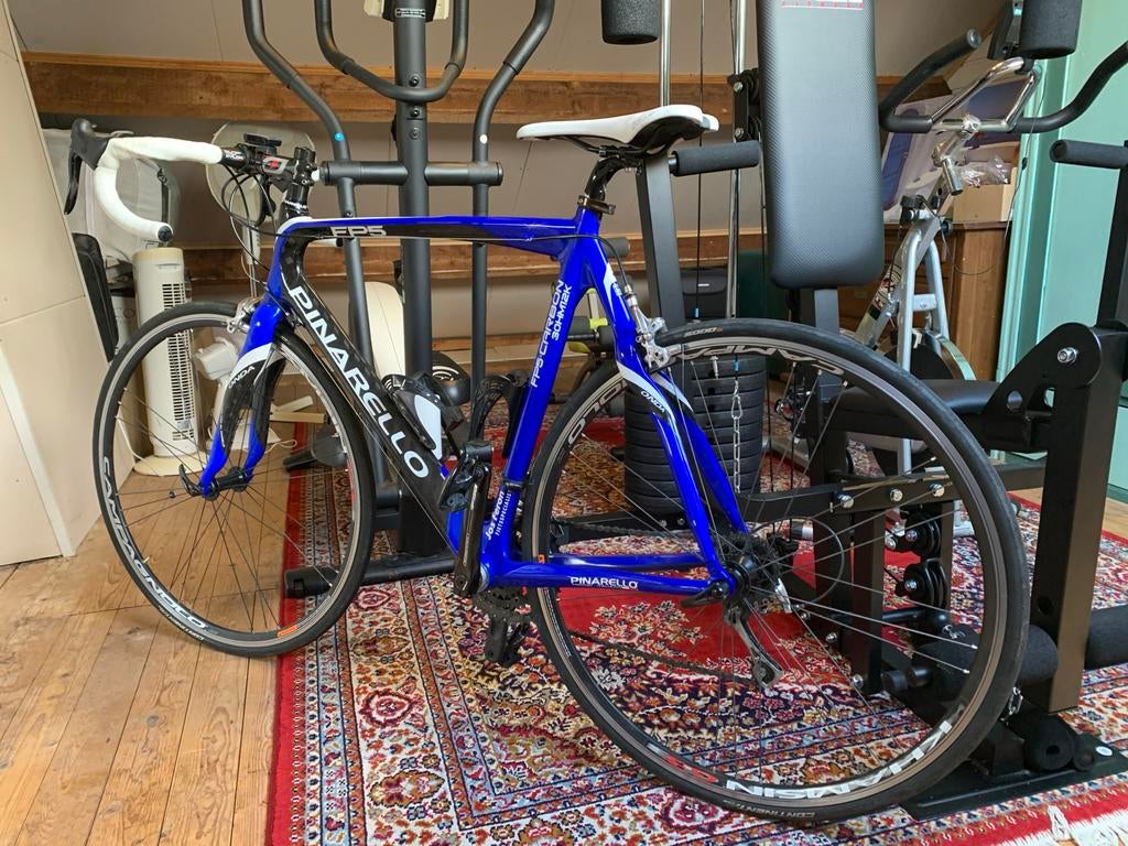Pinarello FP5 Carbon Racefiets - Blauw/Wit, Fietsen en Brommers, Fietsen | Racefietsen, 28 inch, Gebruikt, Carbon, Heren