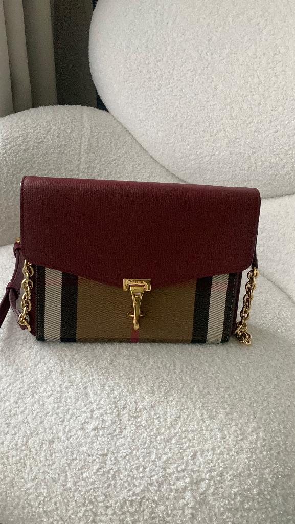 Burberry Macken, leren tas, Overige merken, Overige kleuren, Verzenden, Nieuw