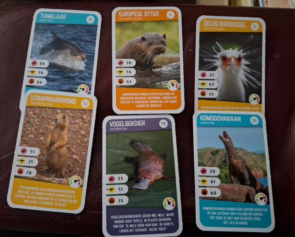 6 Kaartjes AH dieren laten van zich horen, Verzamelen, Supermarktacties, Albert Heijn, Ophalen of Verzenden