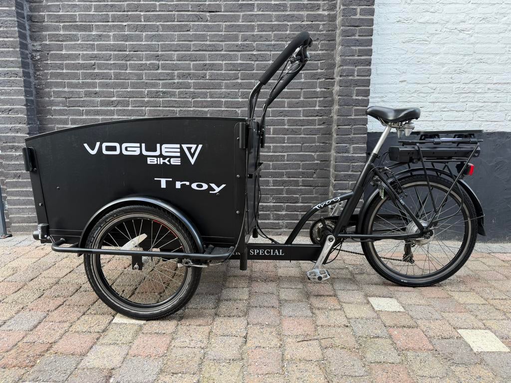 Elektrische Vogue Troy bakfiets, Ophalen, Zo goed als nieuw, 4 kinderen of meer