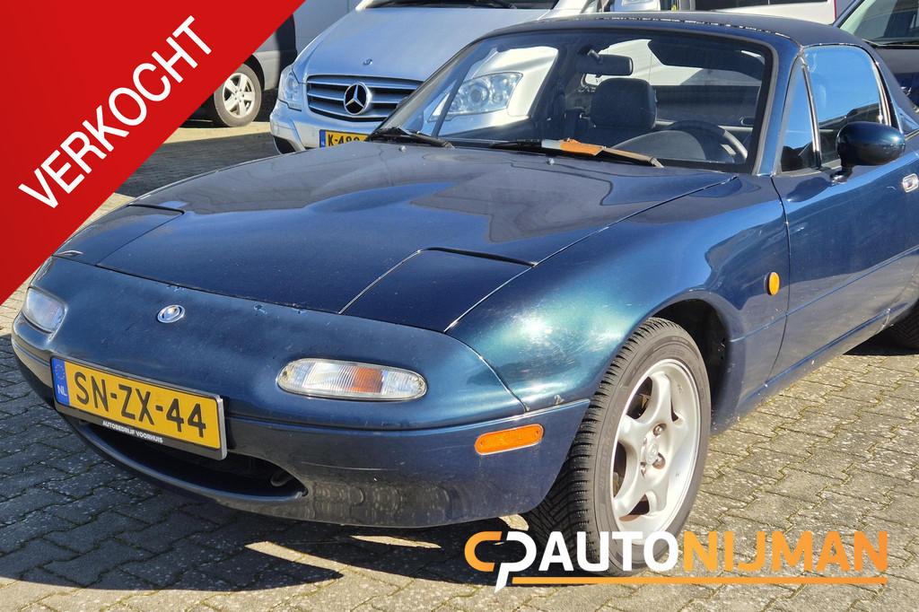 Mazda MX-5 1.6i Limited Edition, Auto's, Achterwielaandrijving, 4 cilinders, Blauw, Leder