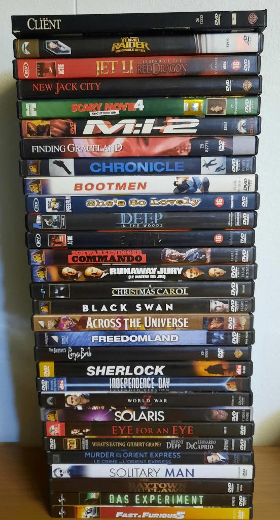 120 dvd films horror , thriller , actie, Vanaf 16 jaar, Ophalen of Verzenden, Zo goed als nieuw