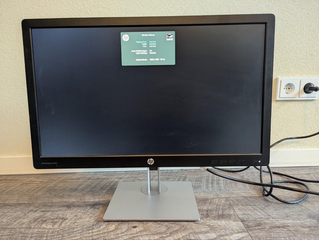 HP EliteDisplay E232 23 inch Monitor, Computers en Software, Monitoren, Gebruikt, IPS, Full HD, Ophalen of Verzenden