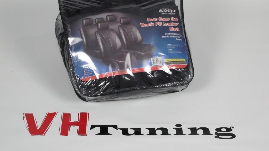 Autostyle SY SC09Z Stoelhoezenset 'Demio Matzwart kunstleder, Ophalen of Verzenden, Nieuw