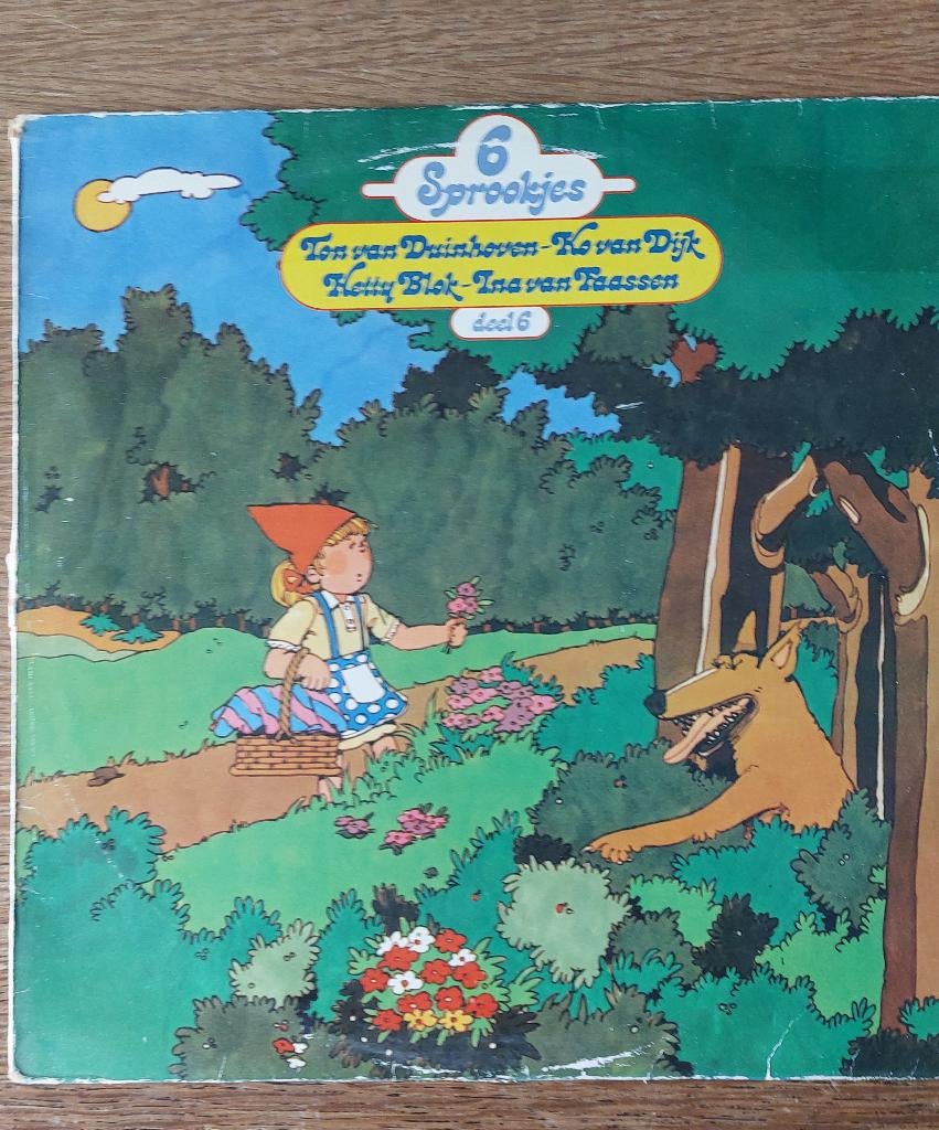 LP  6 sprookjes deel 6, Cd's en Dvd's, Vinyl | Kinderen en Jeugd, Ophalen of Verzenden, Gebruikt, Verhaal of Sprookje, 3 tot 5 jaar