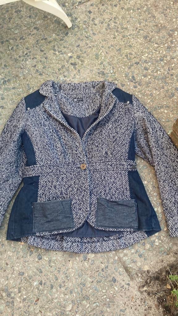 Leuke didi tussen jas maat 42,xl, Ophalen of Verzenden, Zo goed als nieuw, Maat 42/44 (L), Blauw