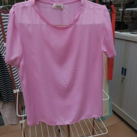 Blouse zijde roze ottod'Ame mt 42, Maat 42/44 (L), Ophalen of Verzenden, Zo goed als nieuw, Ottod'Ame