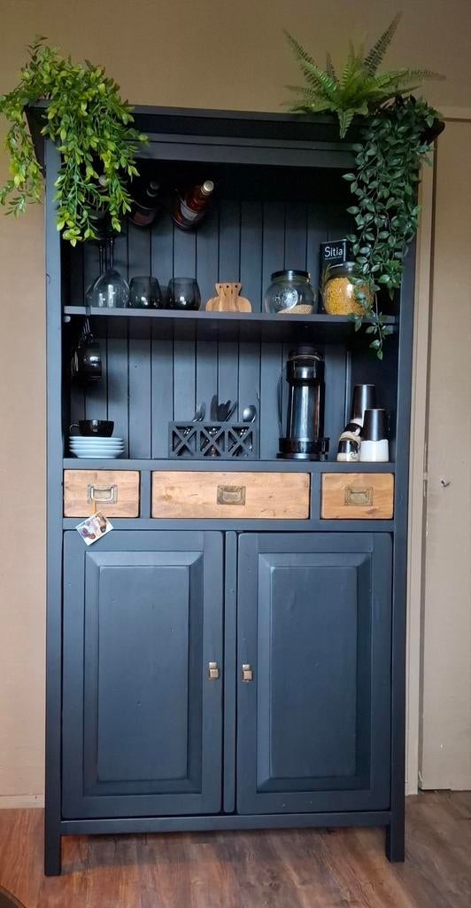 Mooie trendy buffetkast Coffee corner, Ophalen of Verzenden, Zo goed als nieuw, 25 tot 50 cm