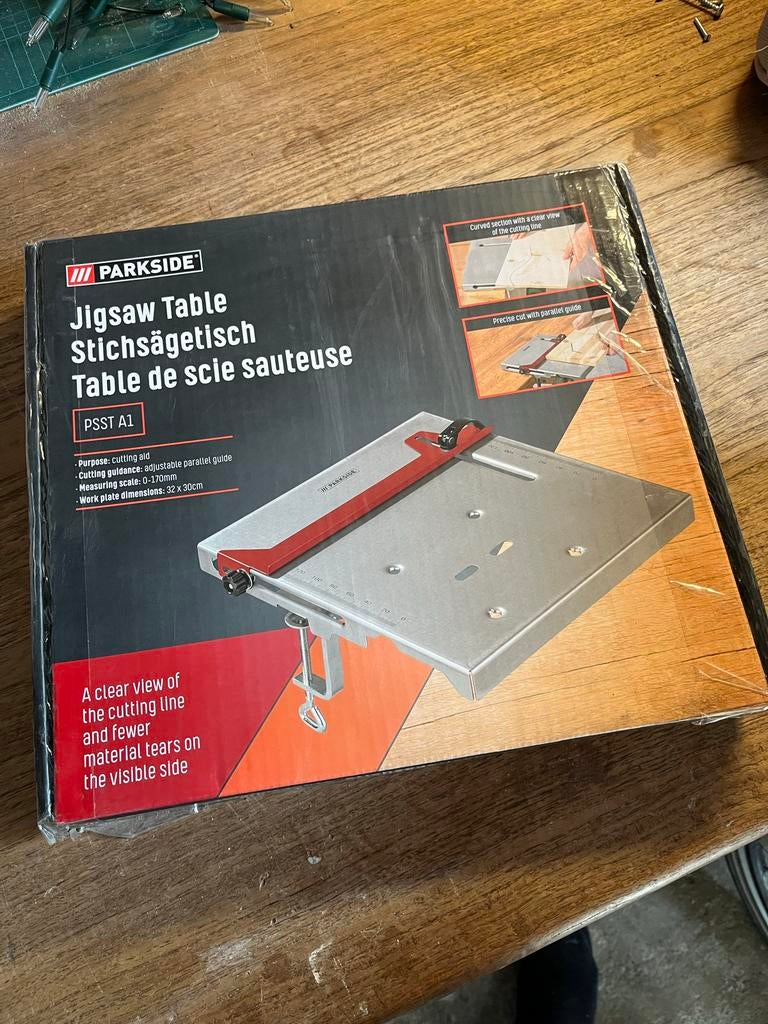Parkside decoupeerzaagtafel PSST A1, Decoupeerzaag, Nieuw, Ophalen of Verzenden, 30 tot 70 mm
