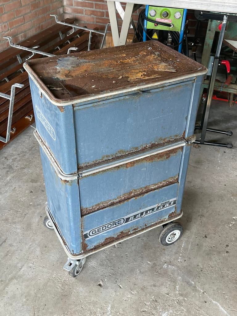Gedore Adjudant 1580 Gereedschapswagen - Restauratieproject, Doe-het-zelf en Verbouw, Gereedschapskisten, Ophalen, Gebruikt