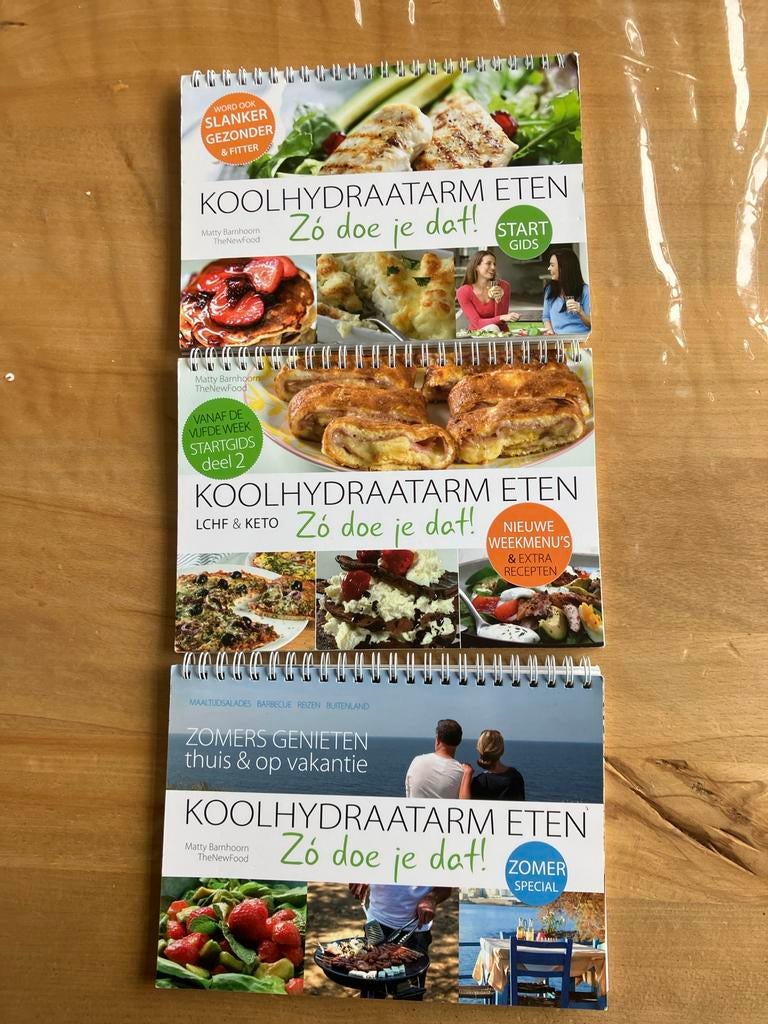 Koolhydraatarm eten Matty Barnhoorn The new food, 3 boeken, Boeken, Kookboeken, Ophalen of Verzenden, Zo goed als nieuw, Gezond koken