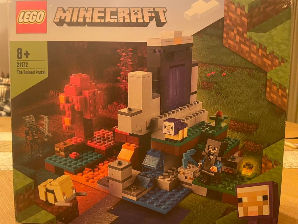 Lego Minecraft The Ruined Portal, Ophalen of Verzenden, Gebruikt