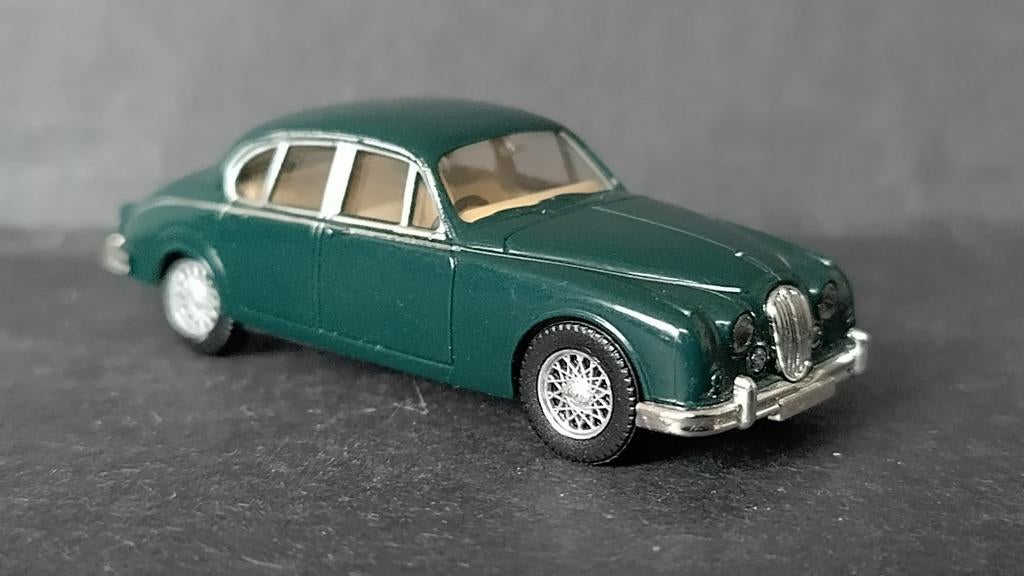 Jaguar Mk 2 British Racing Green 1:87 H0 Wiking Pol, Auto, Wiking, Zo goed als nieuw, Wiking@wiking.de