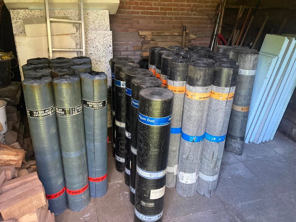 Bitumen dak bedekking en onderlaag, Doe-het-zelf en Verbouw, Ophalen of Verzenden, Nieuw