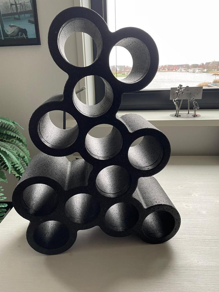 Goods Grape Wijnrek - zwart - 12 flessen, Ophalen, Kunststof, 5 tot 15 flessen, Zo goed als nieuw