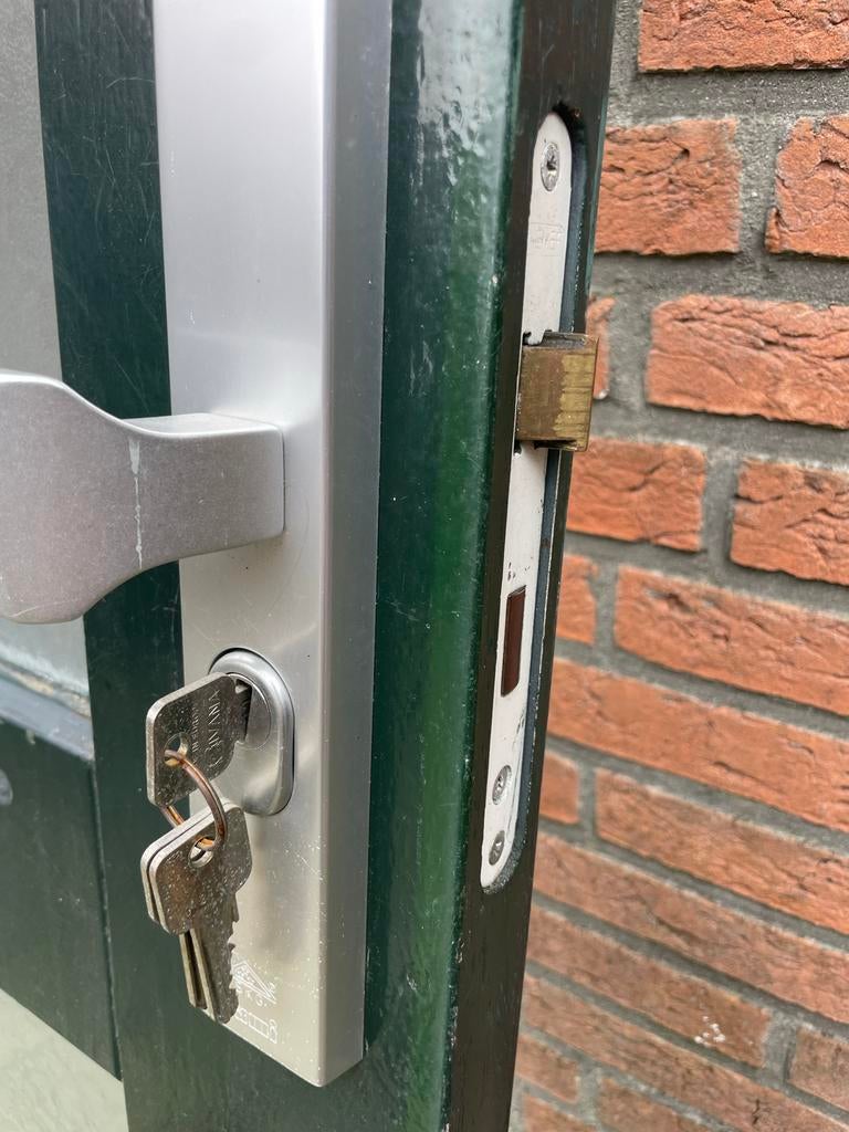 Voordeur met dubbel glas en brievenbus, Ophalen, Gebruikt, 80 tot 100 cm, Buitendeur