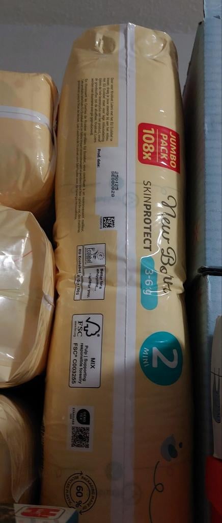 Luiers maat 2 een heel en een half pak, Ophalen of Verzenden